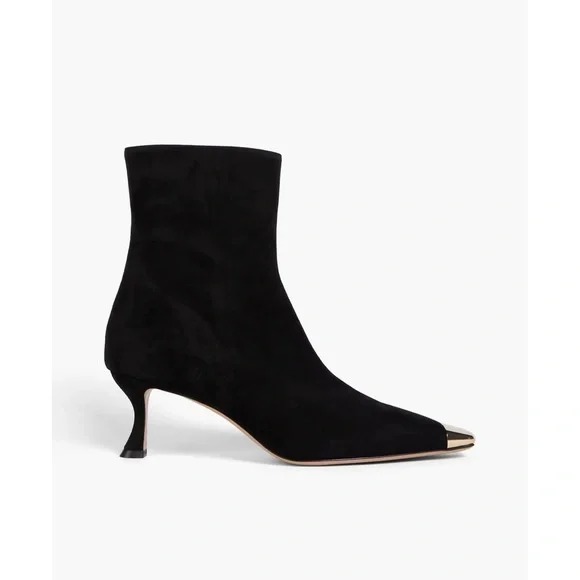 ALEXANDRE BIRMAN Olivia 60 embellished suede ankle boots. SZ 38.5. NIB - Picture 2 of 10